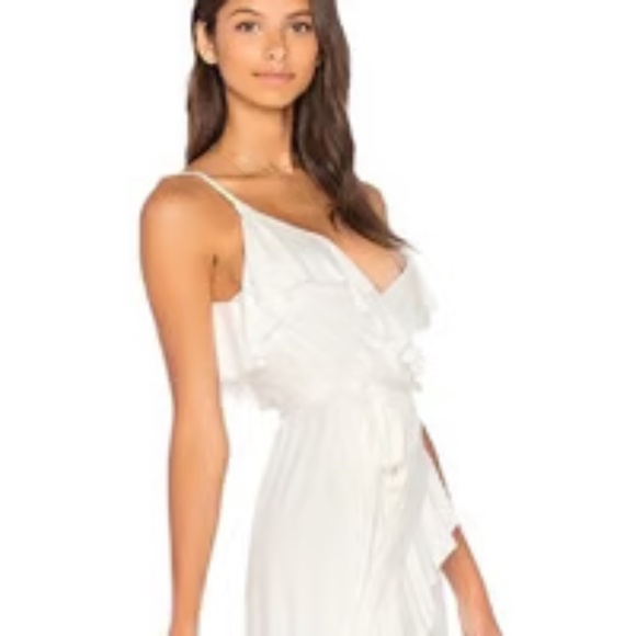 Rachel Pally Lita Black Dress Wrap Front Ruffle Trim I XS I Jersey Knit - Picture 3 of 11